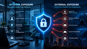 Internal vs External Cybersecurity Exposure